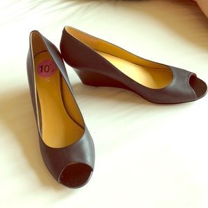 Nine West Black Wedge Shoes